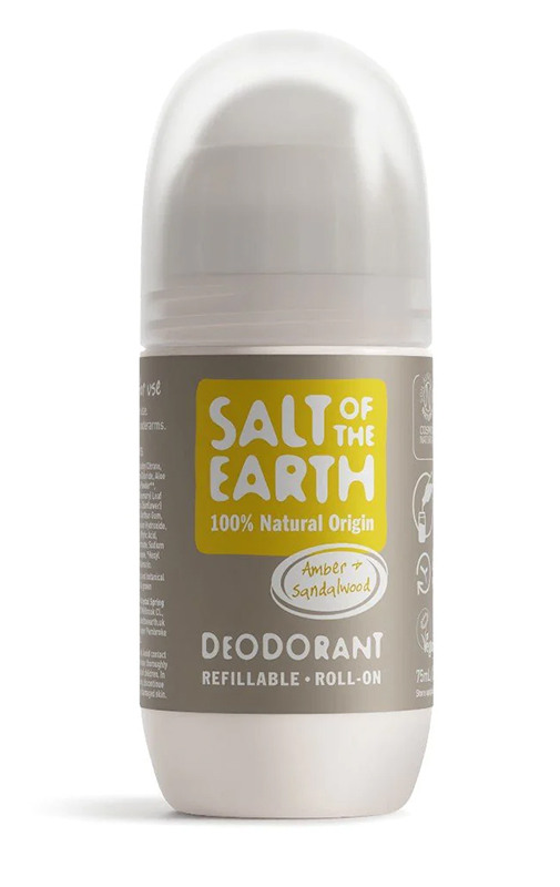Salt of the Earth Amber & Sandalwood Refillable Roll-On Deodorant 75ml